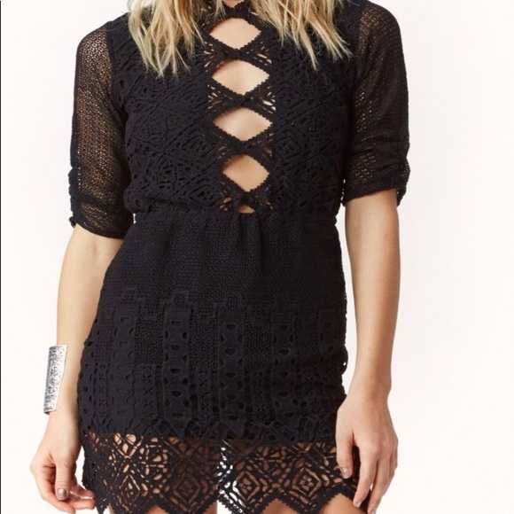 Jen’s Pirate Booty black cutout open back dress - Picture 1 of 7